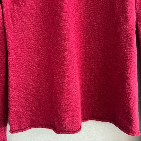 Philosophy Dane Lewis Deep Red 100% Cashmere Crew Neck Sweater Sz M - Picture 5 of 16